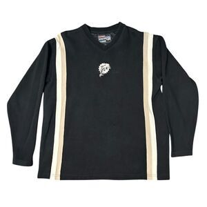 Vintage NFL Miami Dolphins men's long sleeve 100% cotton size L black sweatshirt
